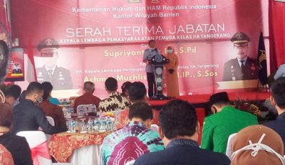 Sertijab: Kalapas Pemuda Kelas IIA Tangerang Supriyanto Digantikan Achmad Muchlisin