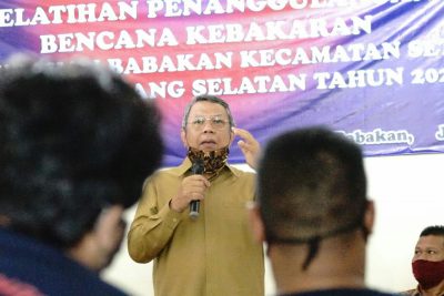 Cegah Kebakaran, Benyamin Davnie Hadir Dalam Pelatihan Penanggulangan Bencana Kebakaran