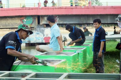 Perahu Wisata Cisadane Banksasuci dan Kampung Talas di Buat Oleh Narapidana