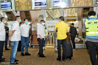 Menteri Perhubungan Sidak Bandara Soetta, BKS Cek Protokol Kesehatan