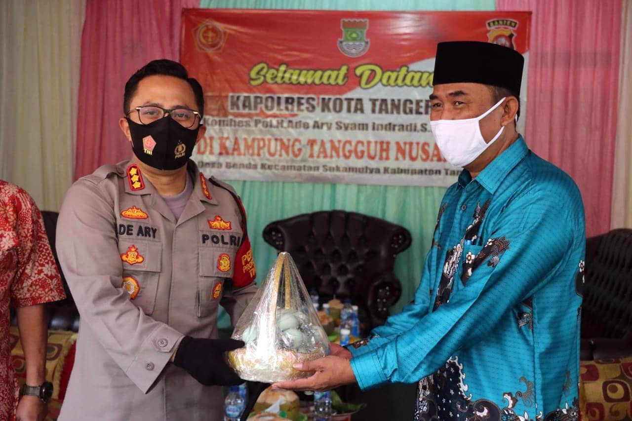 Kapolresta Tangerang Tinjau KTN di Desa Benda Sukamluya, Protokol Kesehtan Harus Tetap Dilaksanakan