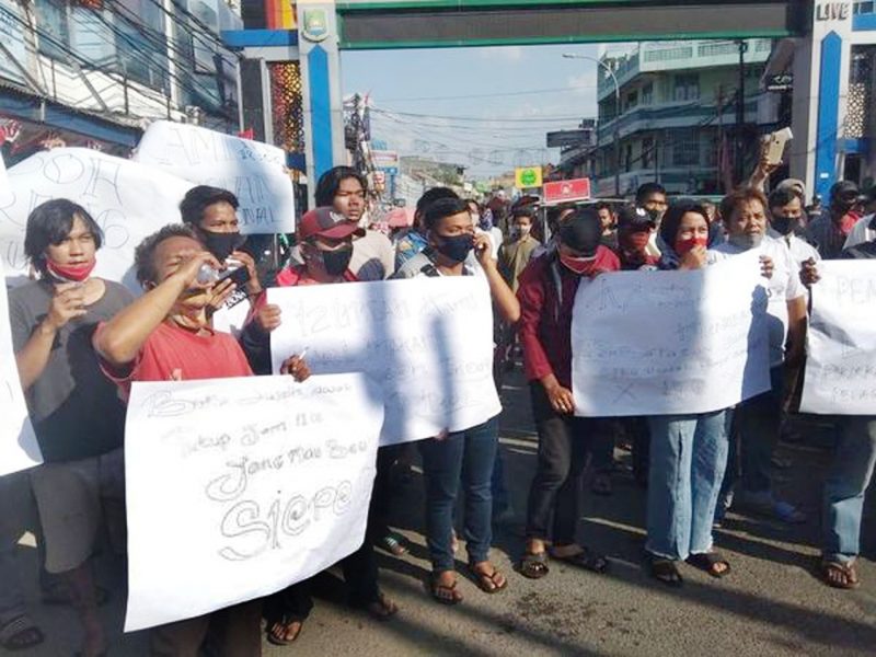 Pedagang Pasar Lama Lakukan Aksi Menolak Pembatasan Berdagang oleh Pemkot Tangerang