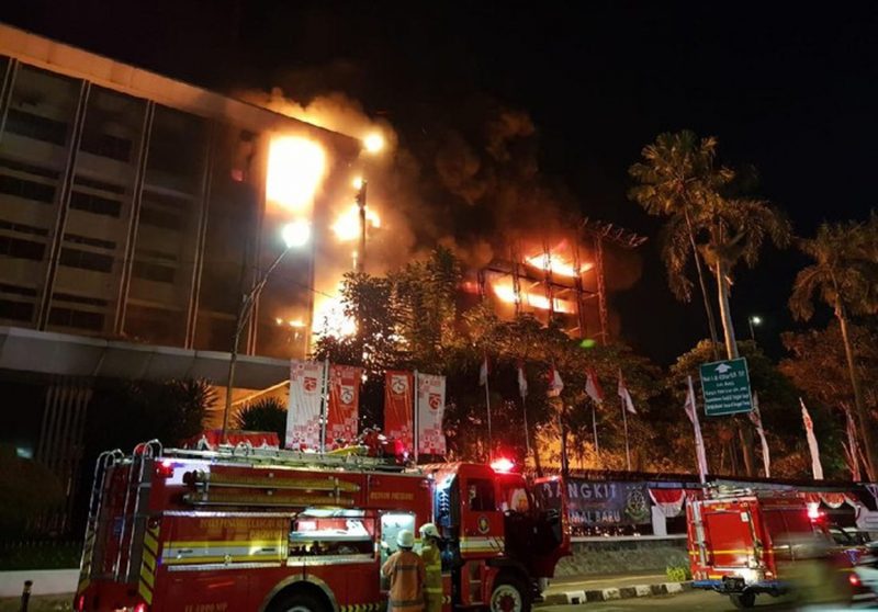 Gedung Kejagung RI Terbakar