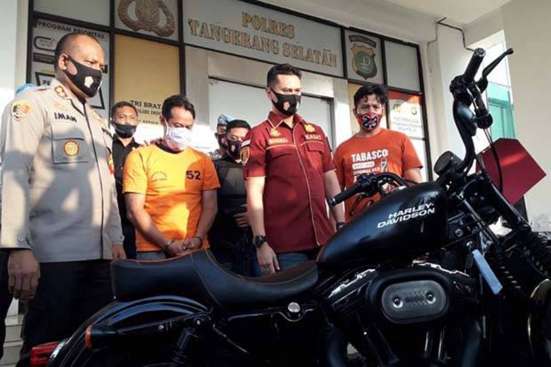 Polres Tangsel Tangkap Pembawa Kabur MoGe Harley Davidson Di Ciputat