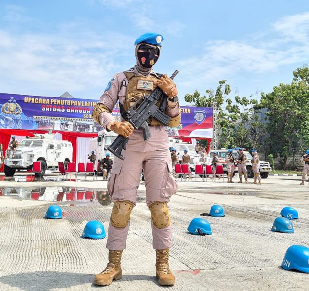 Srikandi Polwan Polda Banten Brigadir IIs mulayani. S.H perwakilan Polda Banten ikut Dalam Misi PBB FPU 2 Minusca