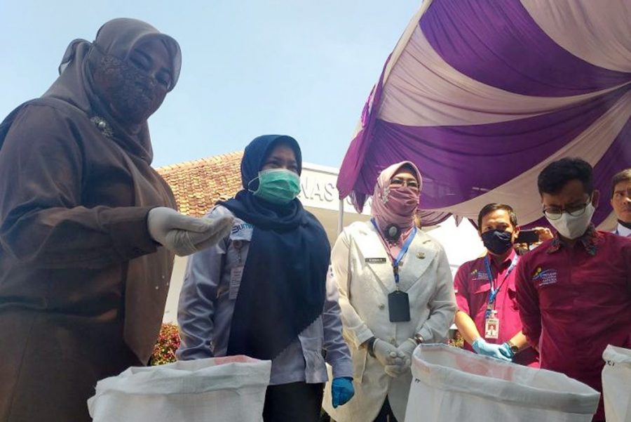 Puluha Ribu Ribu KPM PKH Pandeglang Dapat Bantuan Beras dari Kemensos