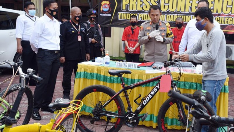 Polres Cilegon Tangkap Empat Pelaku Pencurian Sepeda