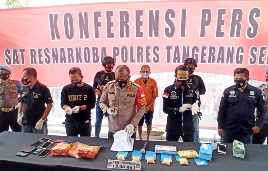 Polres Tangsel Tangkap Bandar Narkoba Dengan Barang Bukti Barang Bukti 2,5 Kg Sabu