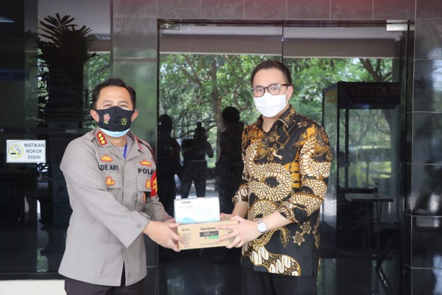 Polresta Tangerang Terima Bantuan 1500 Masker Dari Warga