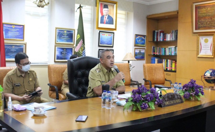 Bupati Tangerang Paparkan Kegiatan Panataan Kawasan Padat Penduduk Pada Webinar