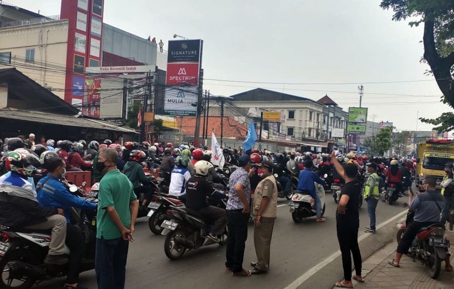 Aksi Mogok Nasional, Polsek Jatiuwung Himbau Buruh Tidak ke Jakarta