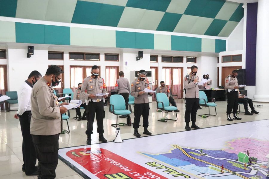Persiapan Pengamanan Aksi Damai Buruh, Polresta Tangerang Laksanakan TFG