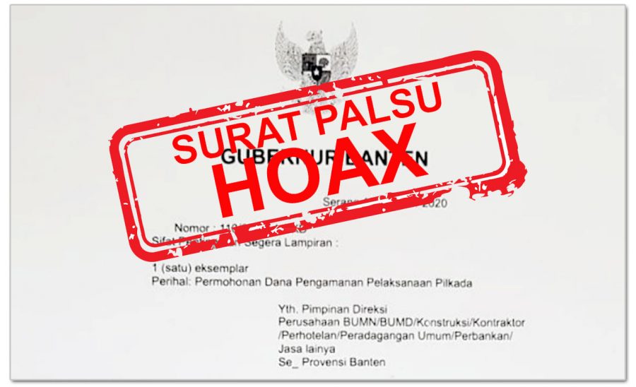 Beredar Surat Palsu Minta Sumbangan Catut Nama Gubernur Banten