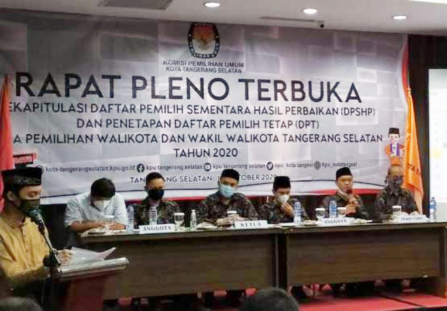 KPU Tangerang Selatan Tetapkan 976.019 Pemilih di Pilkada 2020