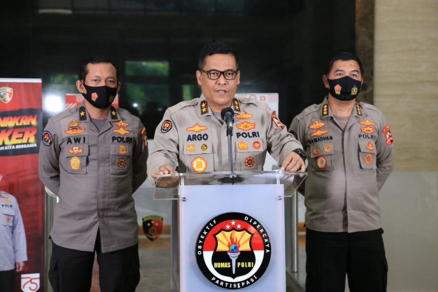 Polri Imbau Massa Demontrasi Tolak UU Ciptaker Tenang : Jangan Terprovokasi