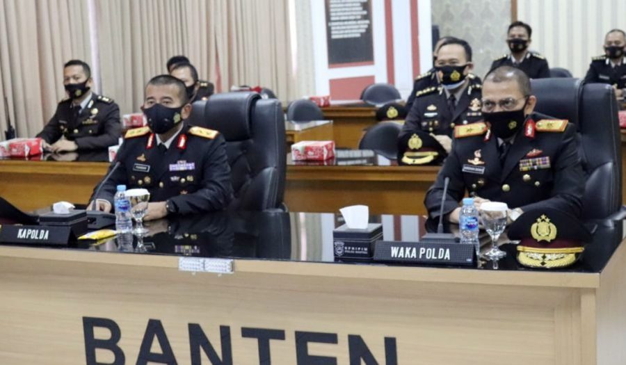 Kapolda Banten Ikuti VidCon Upacara Peringatan Hari Kesaktian Pancasila