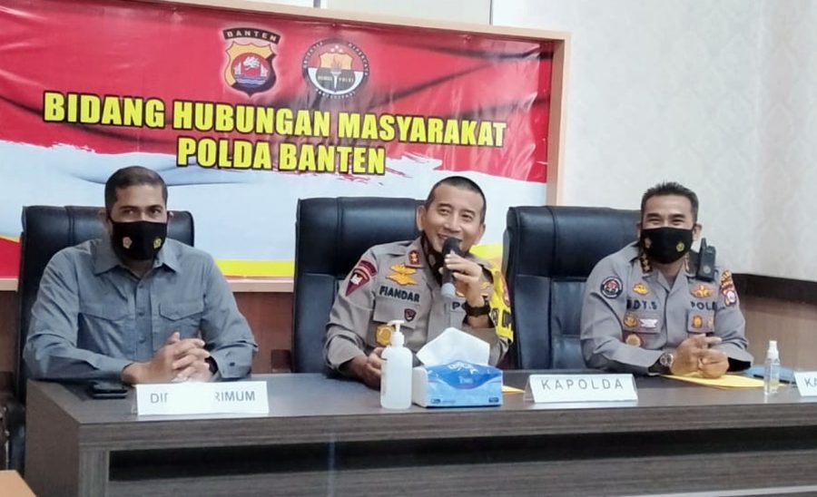 Polda Banten Amankan 14 Orang Dalam Aksi Unjuk Rasa Mahasiswa