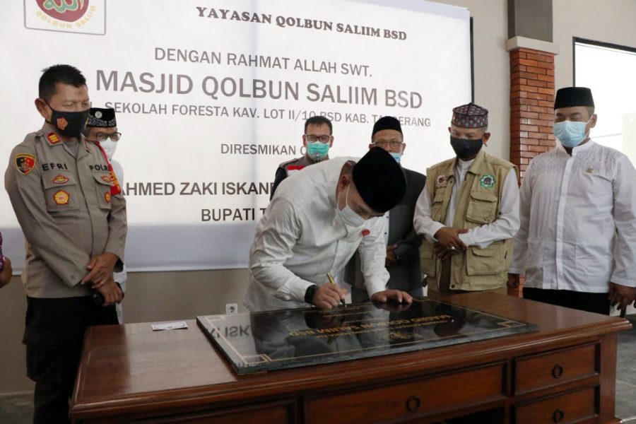 Bupati Tangerang Resmikan Masjid Qolbun Salim BSD di Kec.Pagedangan