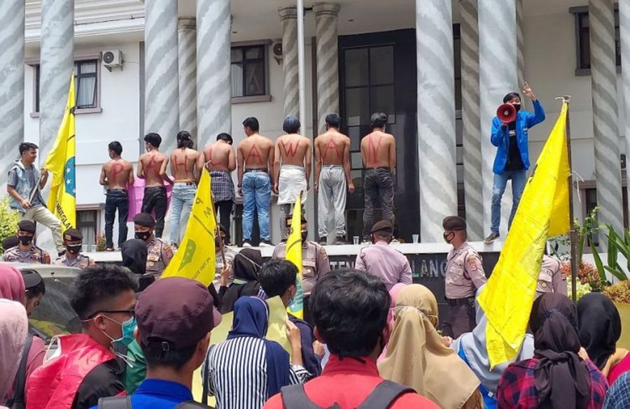 Mahasiswa Minta Pemkab Pandeglang Transparan Dalam Penggunaan Anggaran Penanggulangan COVID-19