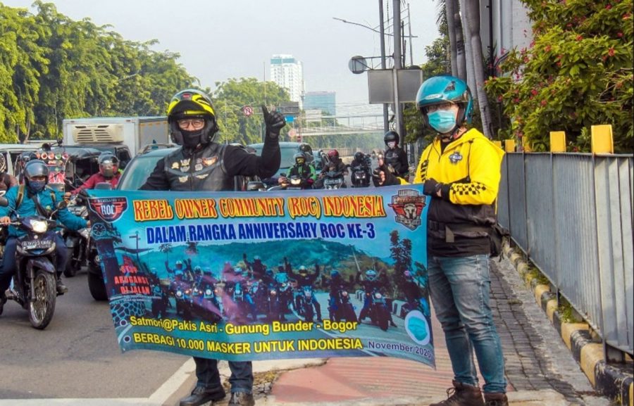 HUT Ke 3, Rebel Owner Communuty (ROC) Tebar 10.000 Masker