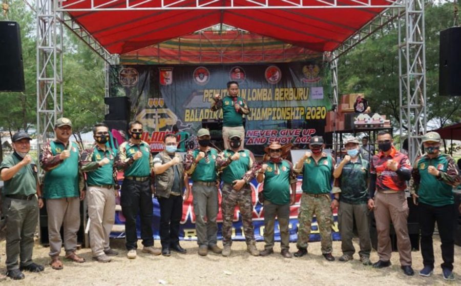 Dansat Brimob Banten Hadiri Penutupan Lomba Berburu Baladika Open Championship 2020