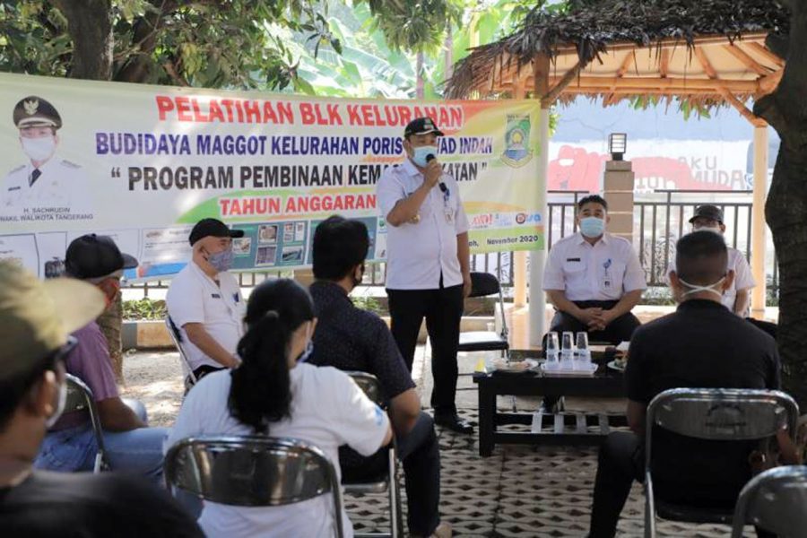 Balai Latihan Kerja (BLK) Kota Tangerang Gelar Pelatihan Budidaya Maggot di Poris Plawad