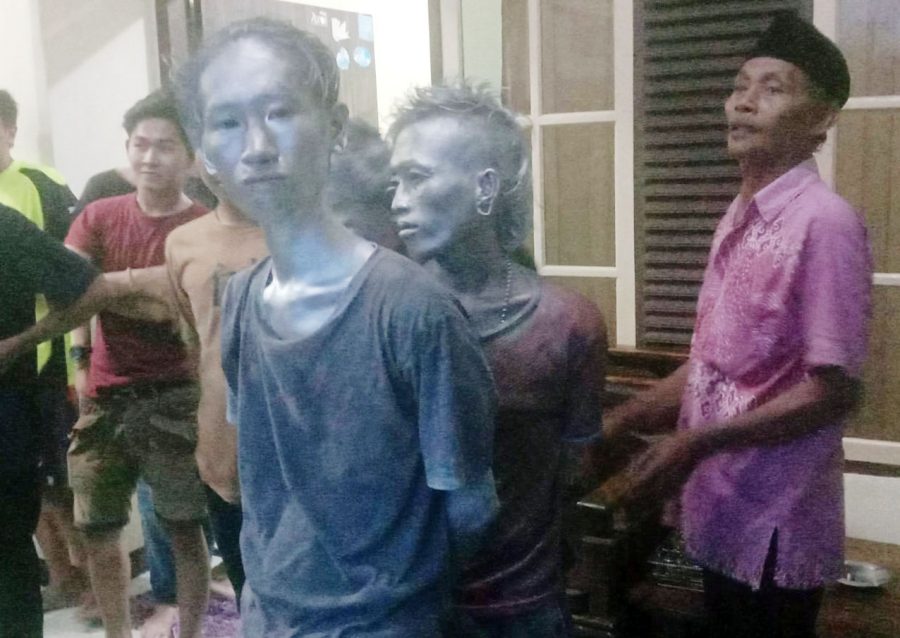 Diduga Curi Handphone, Manusia Silver Ditangkap Warga di Sepatan Tangerang