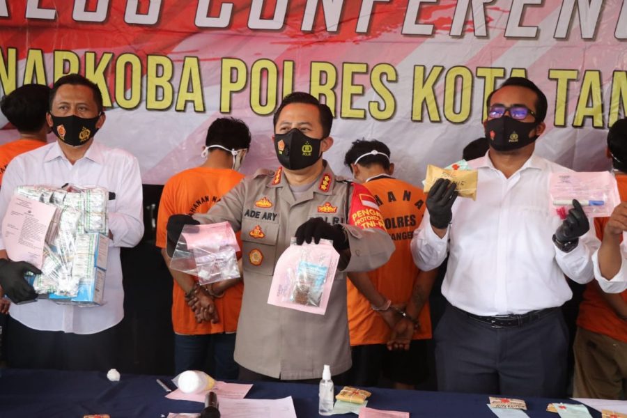 Polresta Tangerang Ringkus 10 Tersangka Pengguna Narkoba, 2 Diantaranya Residivis