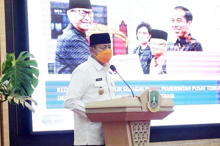 Gubernur Banten Lakukan Penyerahkan Petikan DIPA Dan TKDD Tahun Anggaran 2021