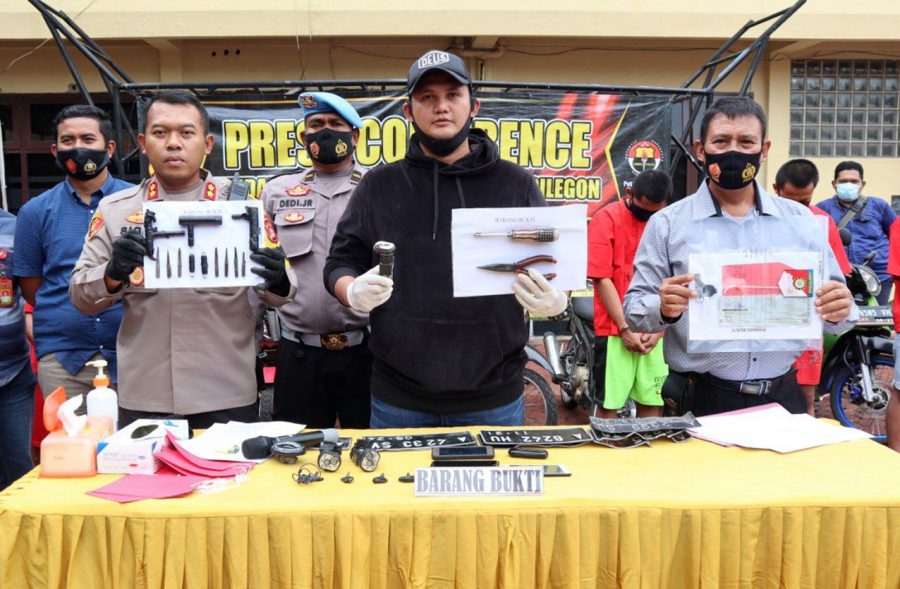 Polres Cilegon Berhasil Meringkus Delapan Pelaku Curanmor