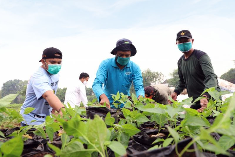 DKP bersama Warga Kampung Baru Membangun Urban Farming di Bantaran Cisadane