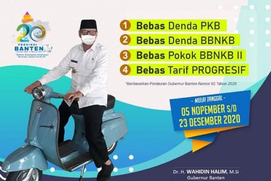 Mulai Hari Ini Banten Bebaskan Denda Pajak Kendaraan Bermotor