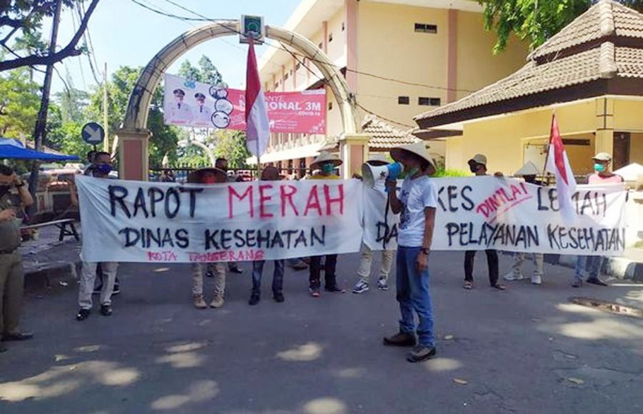 Puskesmas Kunciran Diduga Beri Obat Kadaluarsa Kepada Pasien, Aliansi Masyarakat Tangerang Gelar Aksi