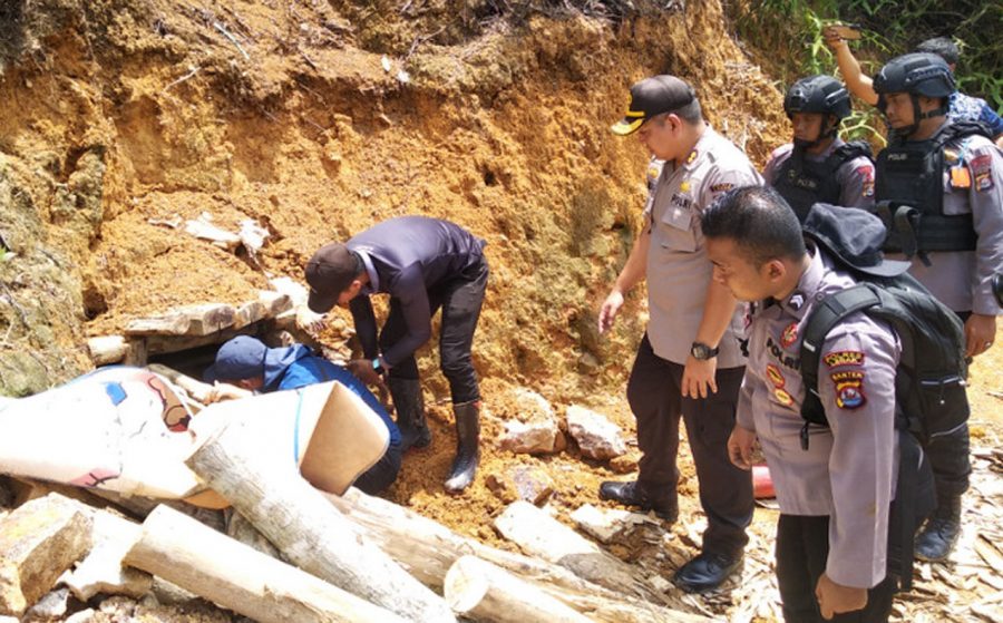 Polres Lebak Tangkap Dua Pengelola Tambang Emas Ilegal