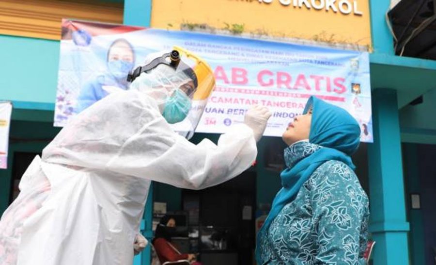 Hari Ibu, Tim Penggerak PKK Kota Tangerang Lakukan Tes Swab Gratis untuk Kaum Perempuan