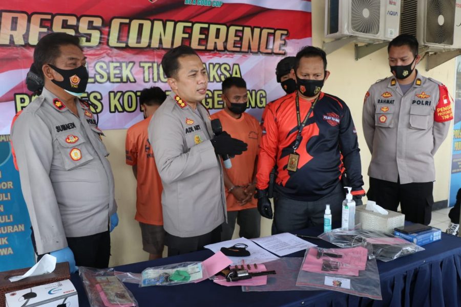 Polresta Tangerang Bekuk Pelaku Curanmor Bersenpi di Cikupa