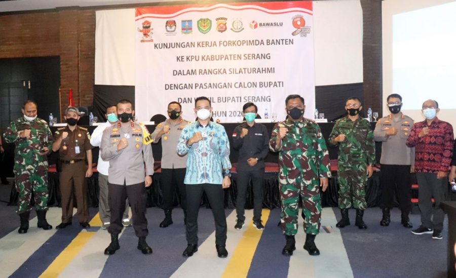 Pangdam III Siliwangi dan Kapolda Banten Ajak Para Calon Bupati dan Wakil Bupati Serang Jaga Kondusifitas