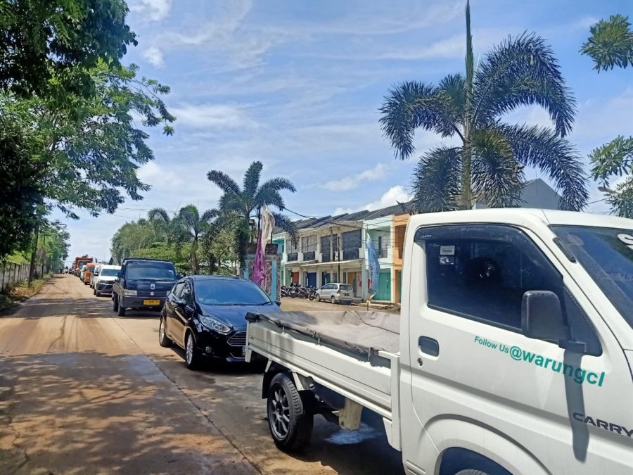 Perbaikan Jalan Sebabkan Kemacetan di Jalan Diklat Pemda Bojong Nangka