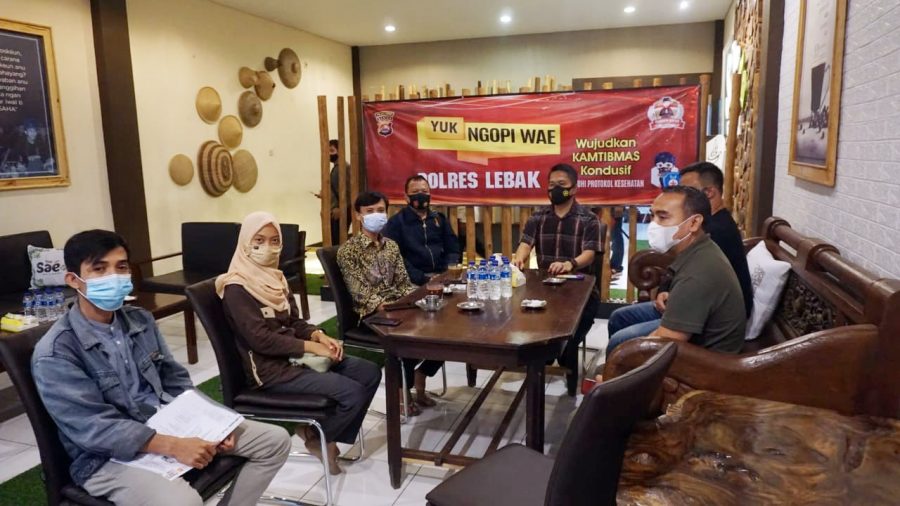 ‘Ngopi Bareng’ Kapolres Lebak Jabarkan Commander Wish Kapolda Banten