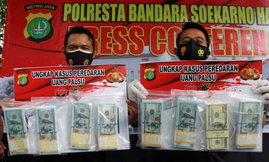 Polres Bandara Soetta Gagalkan Peredaran Uang US Dolar Palsu 