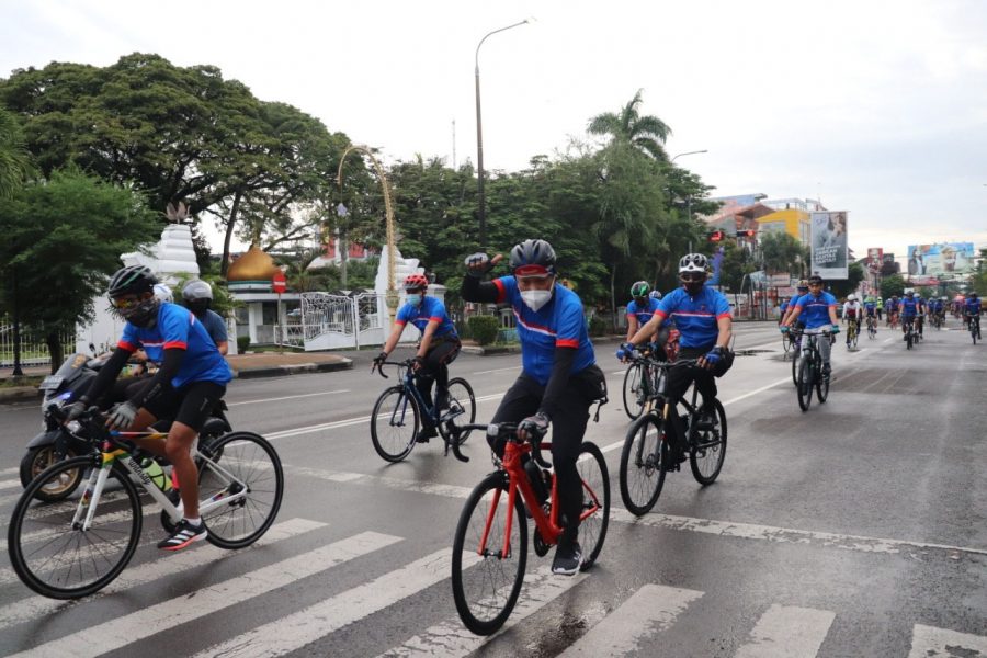 Jalin Sinergitas, Kapolda Banten Gelar Gowes Ceria TNI-POLRI