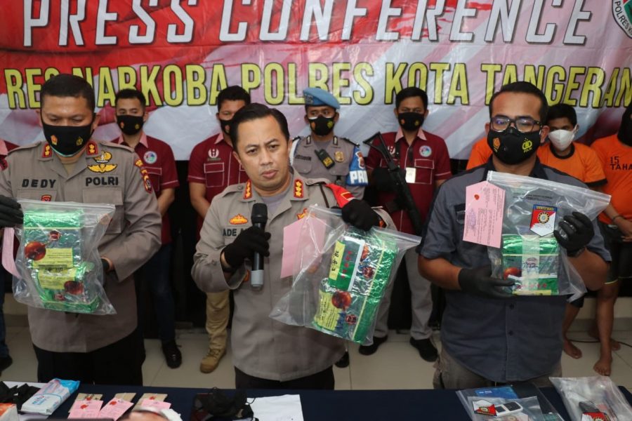 Polres Kota Tangerang Ungkap Sindikat Narkoba Jaringan Malaysia Dengan Barang Bukti 5Kg Sabu