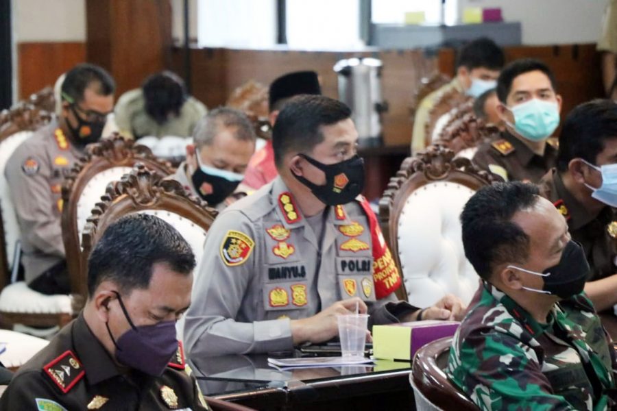 Kapolresta Ikuti Rakor Pembahasan PPKM Tangerang Raya di Pendopo Bupati Tangerang