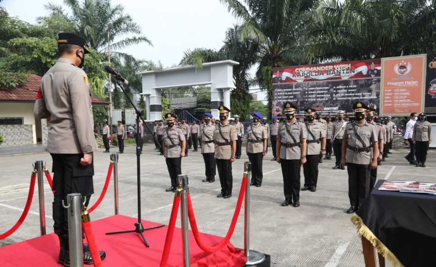 Kapolresta Tangerang Pimpin Upacara Setijab Kapolsek Cikupa
