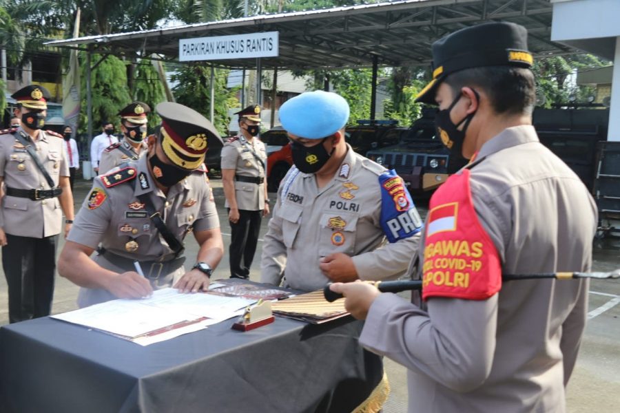 Sertijab 4 Kapolsek Dipimpin Langsung Kapolresta Tangerang