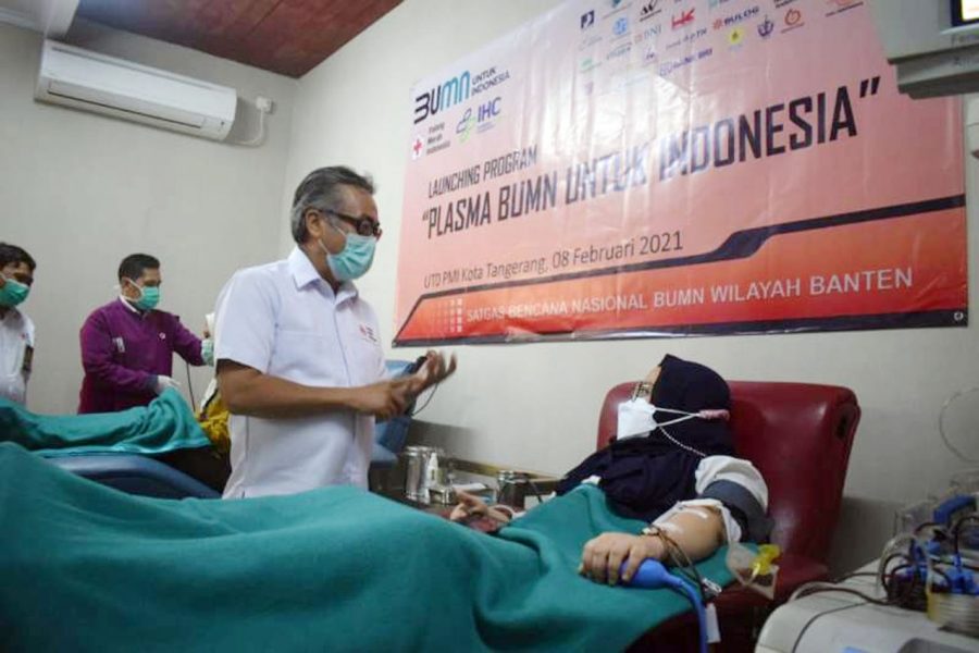 PMI Kota Tangerang Salurkan Ratusan Kantong Plasma Konvalesen ke Rumah Sakit