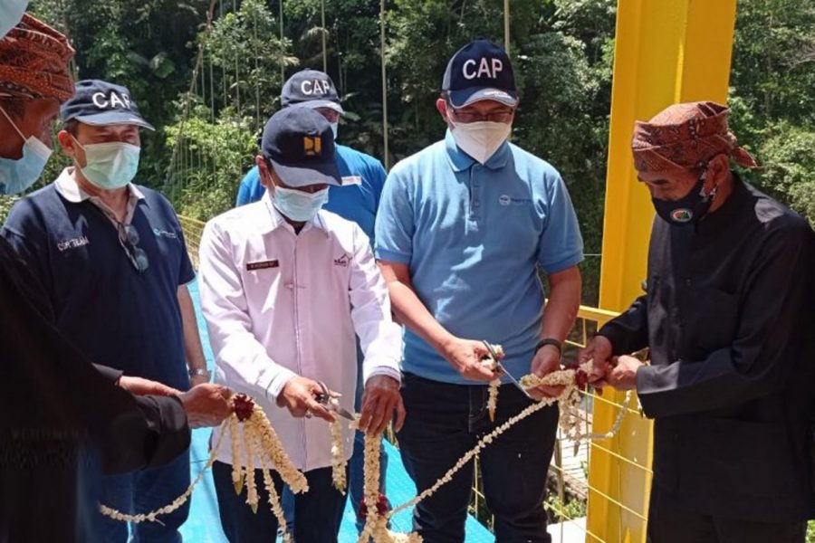 Pembangunan Jembatan Gantung di Pedalaman Lebak Disambut Positif Warga