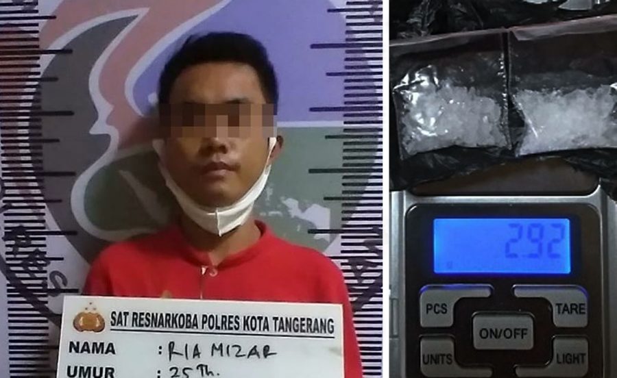 Polresta Tangerang Ringkus Seorang Pengedar Sabu di Pasar Kemis