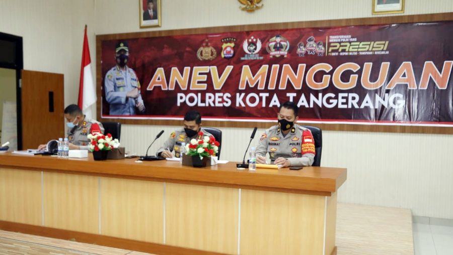 Kapolresta Tangerang Laksanakan Analisa dan Evaluasi Kinerja Mingguan