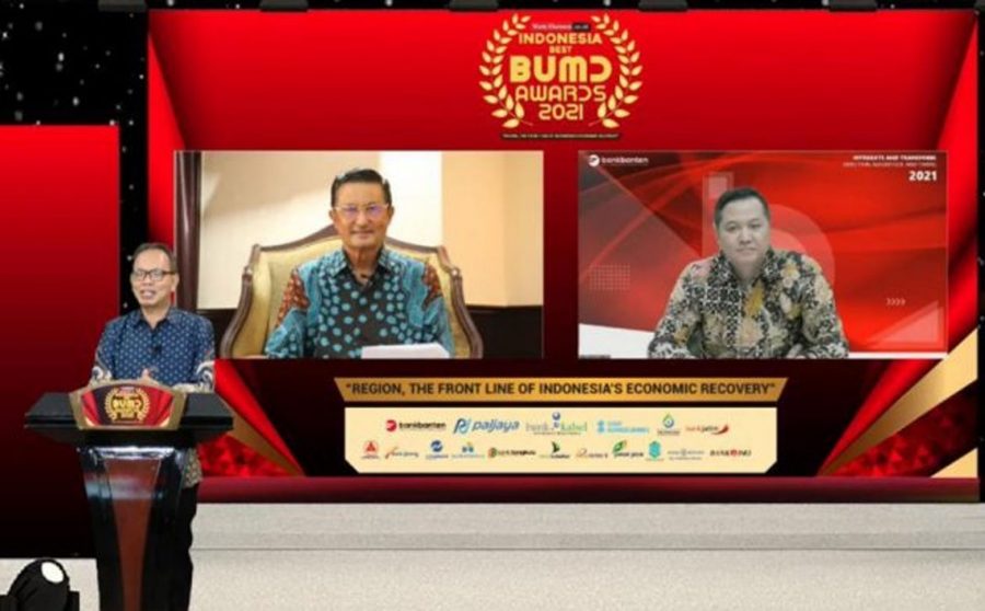 Bank Banten Raih Penghargaan Indonesia Best BUMD Award 2021